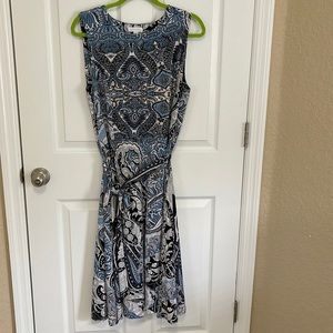 Sleeveless Chart Club Dress